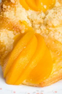 Danish peach pie Stock Photos