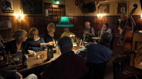 Danish Pub Stock Footage 129515825