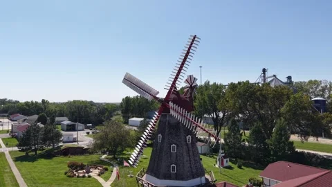Danish Windmill in Iowa 스톡 동영상 318375838