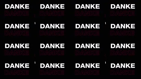 Danke Text 02 Stock Footage 147859694