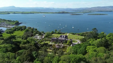 Danmark Ship - Bantry aerial 2025 Stock Footage 313483603