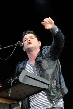  Danny O Donoghue of The Script performing live at Marlay Park in Dublin, ... Stock Photos