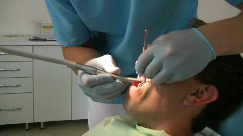 Dantist work drell Stock Footage 733295