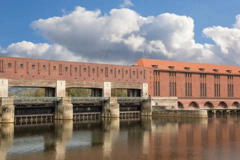 Danube barrage Stock Photos