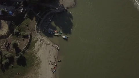 Danube beach Stock Footage 94386639