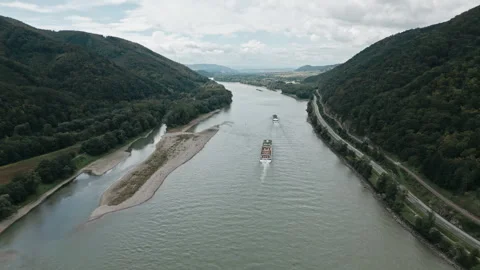 Danube Cargo Stock Footage 295816562