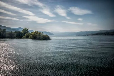 Danube at Djerdap gorge Stock Photos