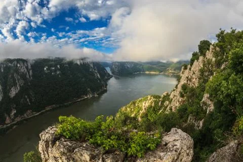 The danube gorges Stock Photos