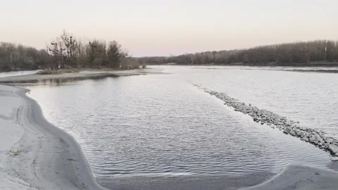 Danube river in austria Stock Footage 304747819