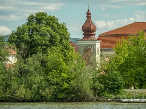 At the danube river in austria Stock Photos
