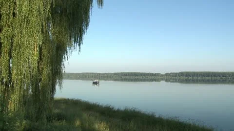 Danube river Stock Footage 10855533