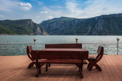 Danube river, romania Stock Photos