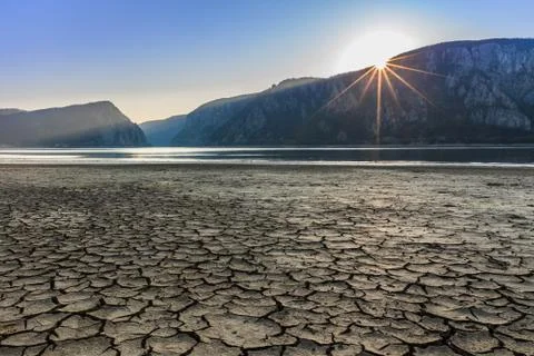 The Danube River, Romania Stock Photos