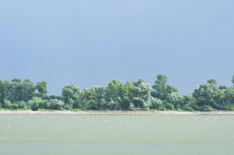 Danube River Storm Stock Photos