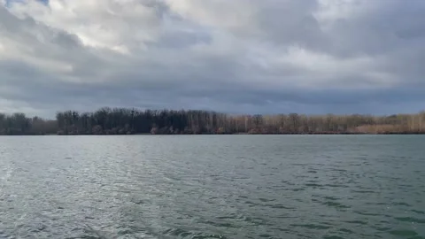 Danube river in upper austria Video stock 169904815