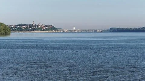 Danube river Zemun Foto stock