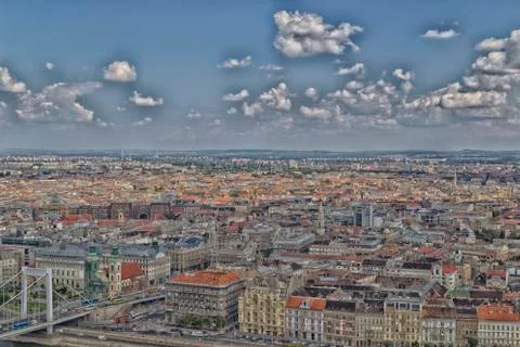 Danube view in budapest Stock Photos