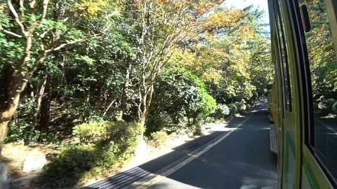 Danubi train of Busan Taejongdae Stock Footage 101003701