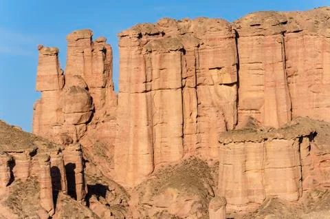 Danxia landform in zhangye Stock Photos