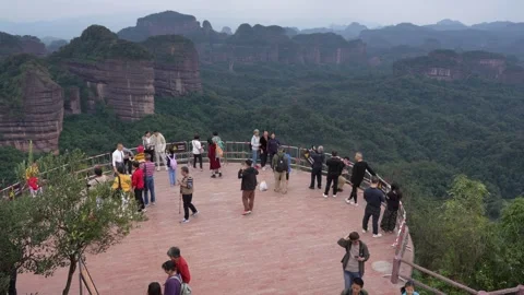 Danxia Mountains Stock Footage 334714656
