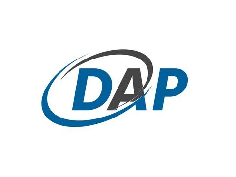 DAP initial letter logo design, vector template Stock Illustration