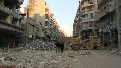 Dar Al Shifa Hospital Aleppo Syria Stock Footage
