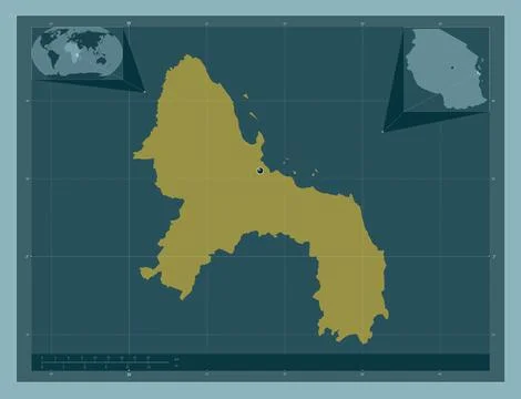 Dar es Salaam, Tanzania. Solid color shape 库存插图