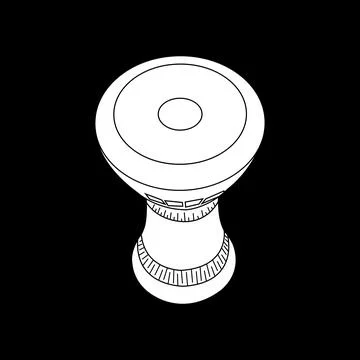 Darbuka icon design Stock Illustration