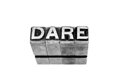Dare sign Stock Photos