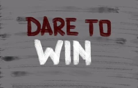 Dare to win concept Stock Illustration