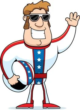 Daredevil Waving Stock Illustration