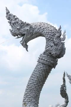 Dargon or gana statue Stock Photos