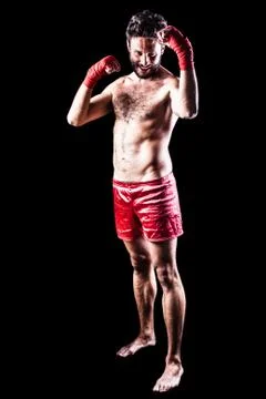 Daring boxer Stock Photos