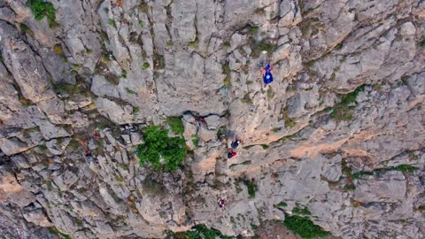 "Daring Vertical Challenge" Stock Footage 309205957
