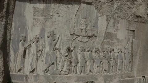 Darius the Great's Relief Stock Footage 236030435