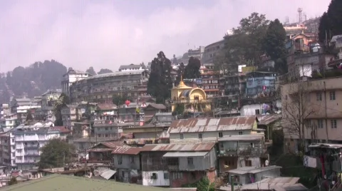 Darjeeling Cityscape Stock Footage 376315