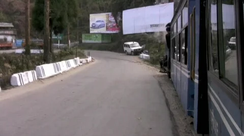 Darjeeling train H264 Widescreen 1280x720 Stock Footage