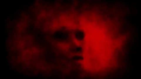 Dark 2D animation in horror fantasy genre. Stock Footage 330471802