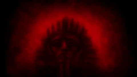 Dark 2D animation in horror fantasy genre. Stock Footage 330471803