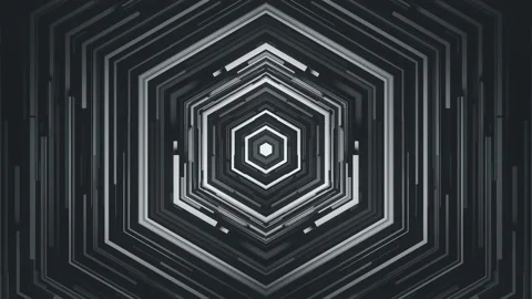 Dark 3D Hexagon Stock Footage 152948860