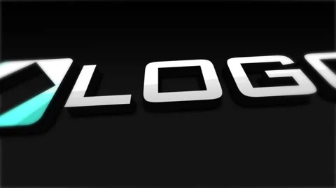 Dark 3D Logo Reveal Stinger - Clean Elegant Extruded 3D Logo Aanimation Intro 스톡 After Effects