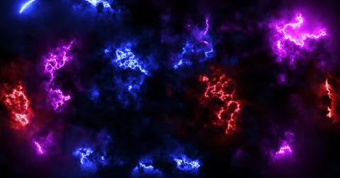 Dark 3d loop-able space background colorful space galaxy nebulas cloud pass.. Stock Illustration