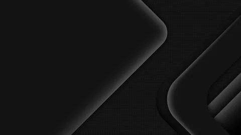 Dark 3d material background, minimal geometric industrial wallpaper Stock Illustration