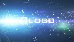 Dark 3D Shatter Particles Explosion Corporate Logo Light Reveal Animation Intro Stock After Effects