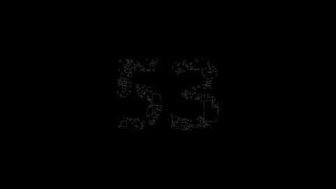 Dark 60 Second Countdown Timer Artistic Abstract Design Stock Footage 312345076