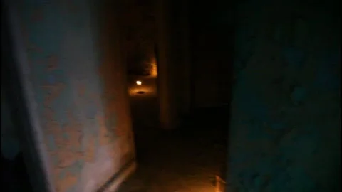 Dark Abandoned Building Interior – Horror Atmosphere Stock Footage 327171714