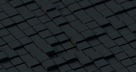 Dark abstract 3d cube grid background looping animation Stock Footage 335255083