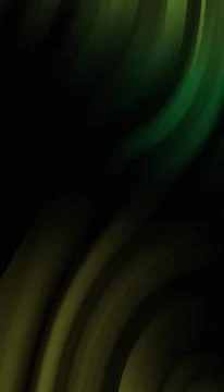 Dark Abstract 3D Wave Background with Deep Green and Olive Gradients Stock Illustration