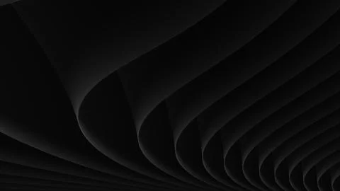 Dark Abstract 3D Wavy Lines Illustrazione stock