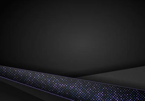 Dark abstract background with black overlap layers.. glitters halftone. Moder Stock Illustration